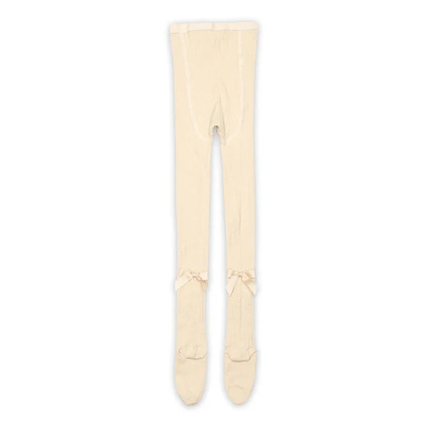 Mp Denmark Vita Tights Bow Ecru