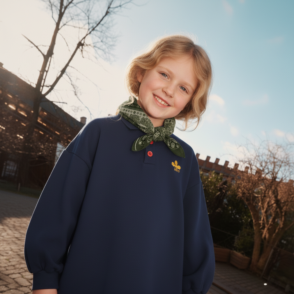 Maja Kids Eden Scarf Green