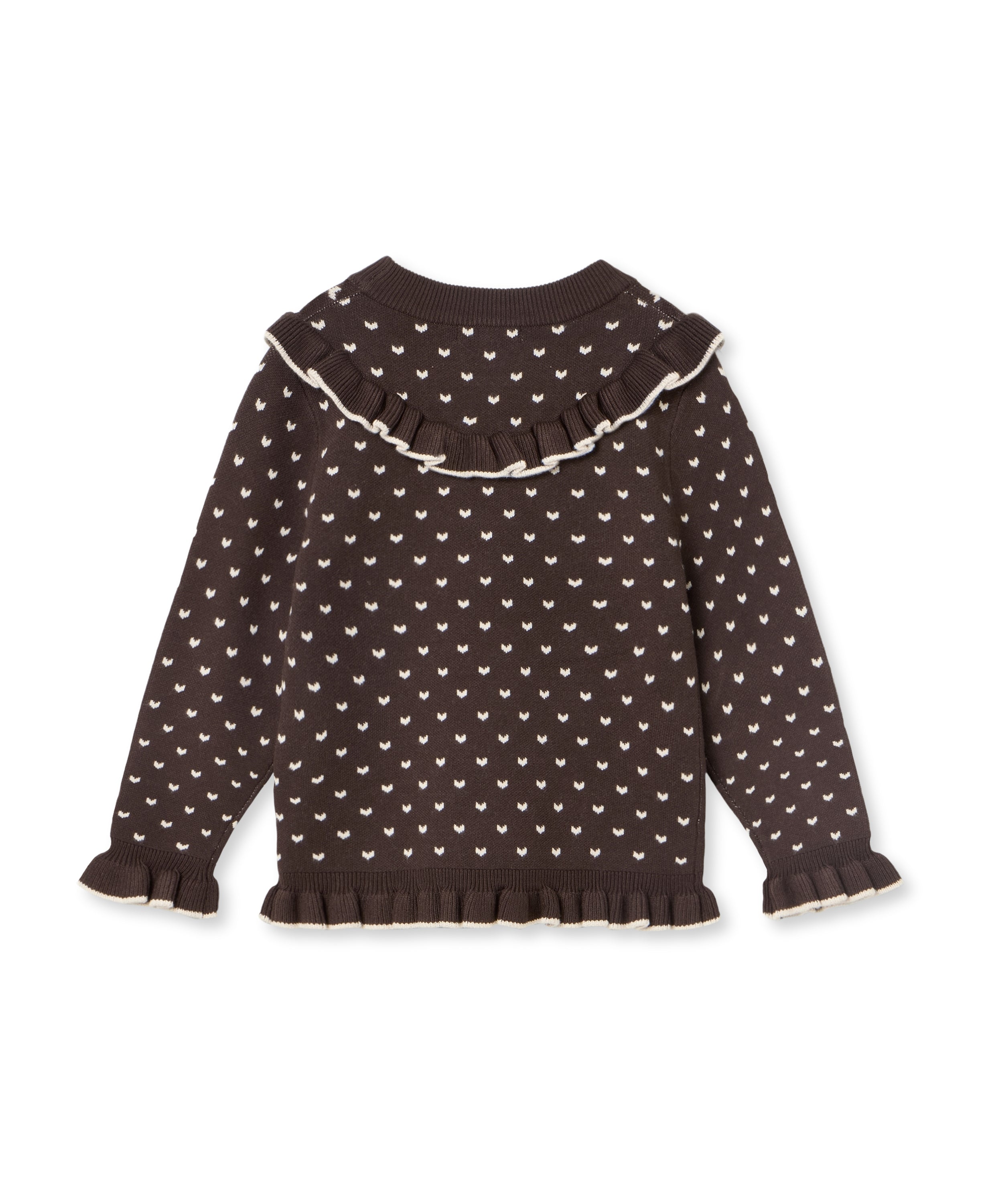 Fliink Fame Contrast Knitwear Blouse/Top Coffee Bean