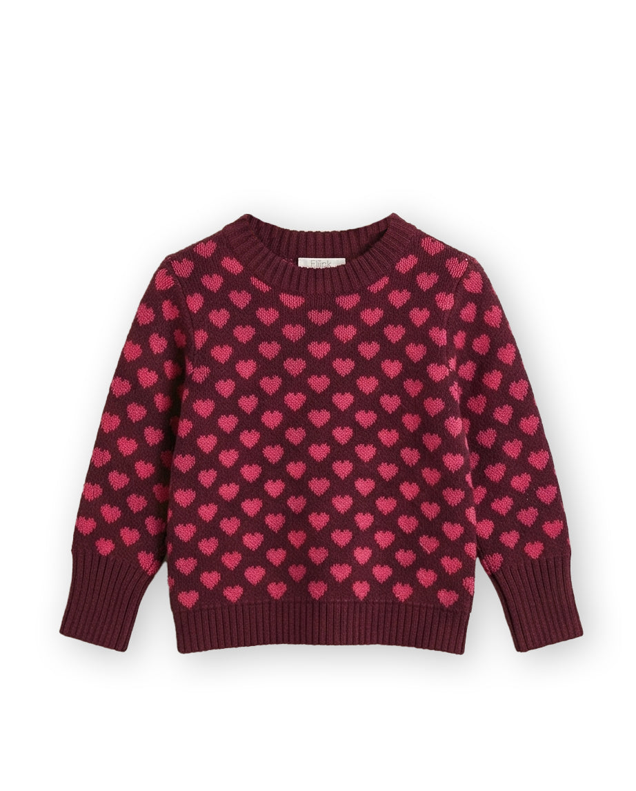 Fliink Janie Cashmere Heart Pullover