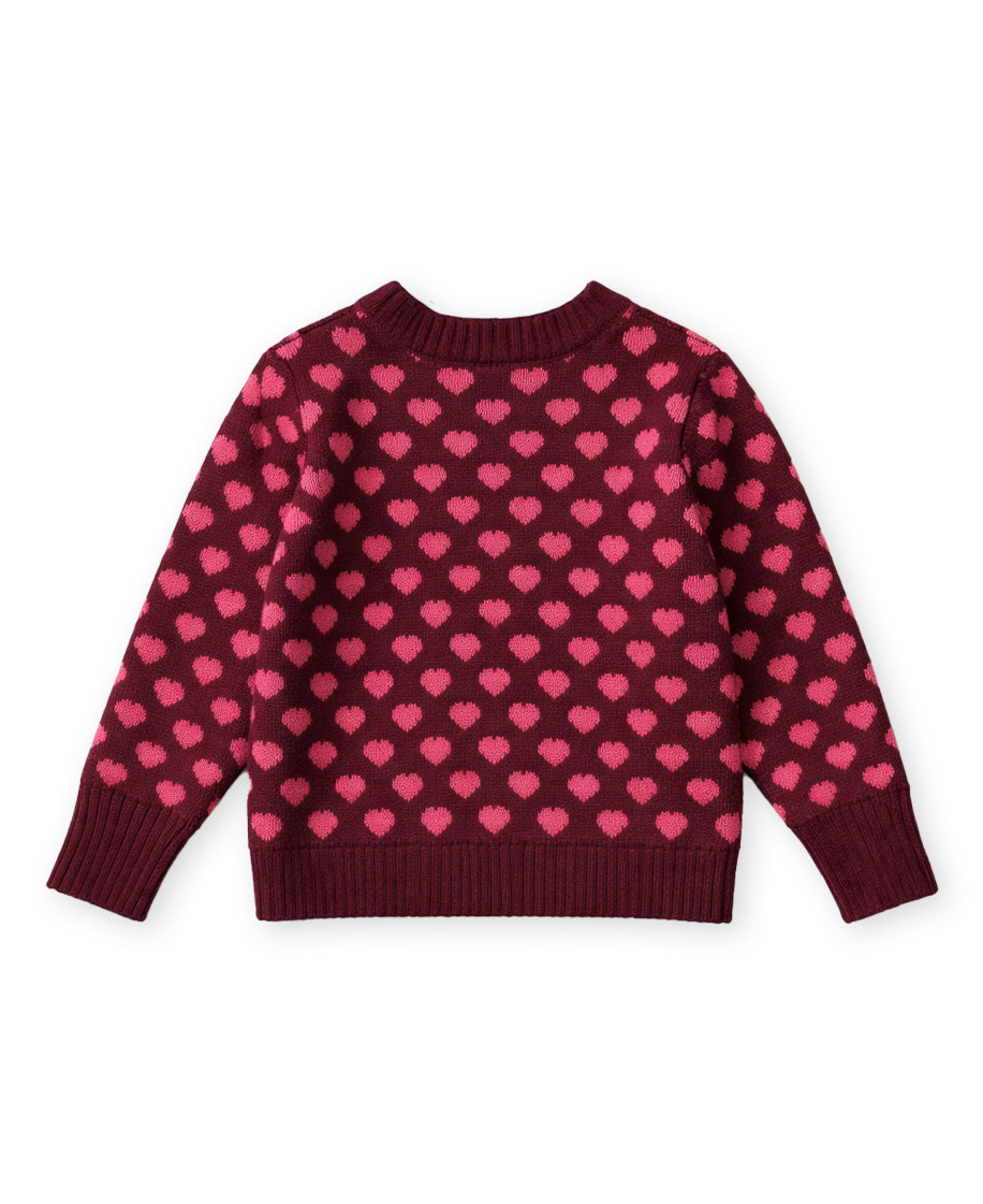 Fliink Janie Cashmere Heart Pullover