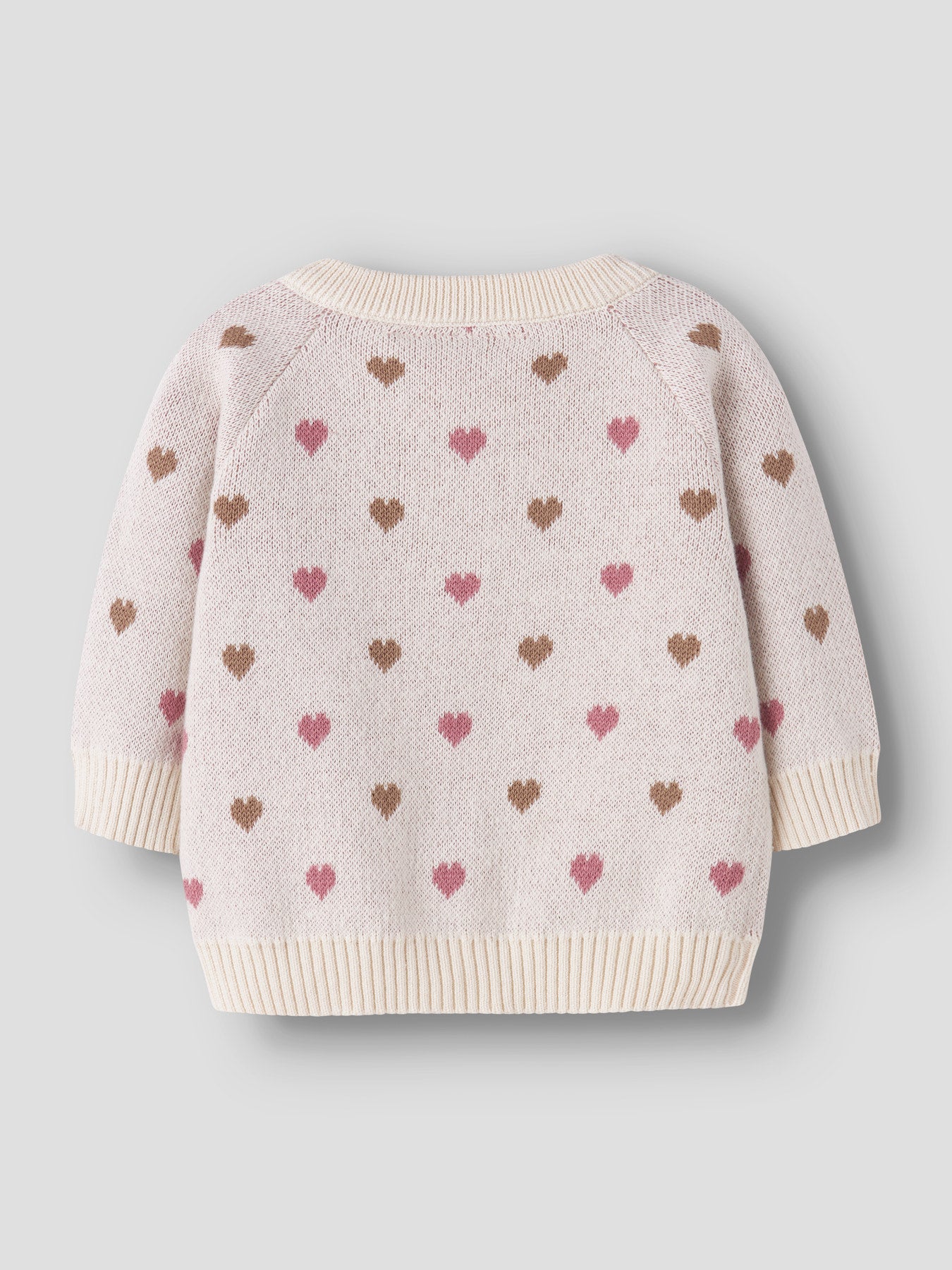 Lil Atelier Nbfsaran Ls Knit Heart Lil Cardigan