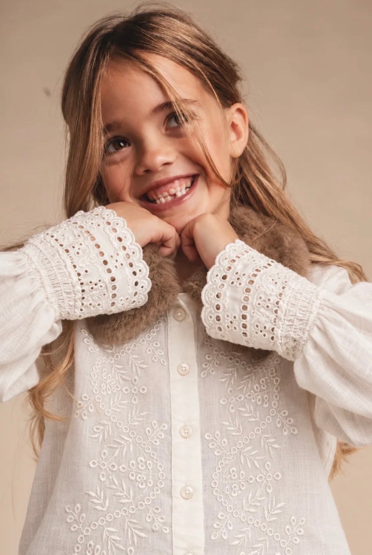 Baje Studio Kaia Off White Blouse