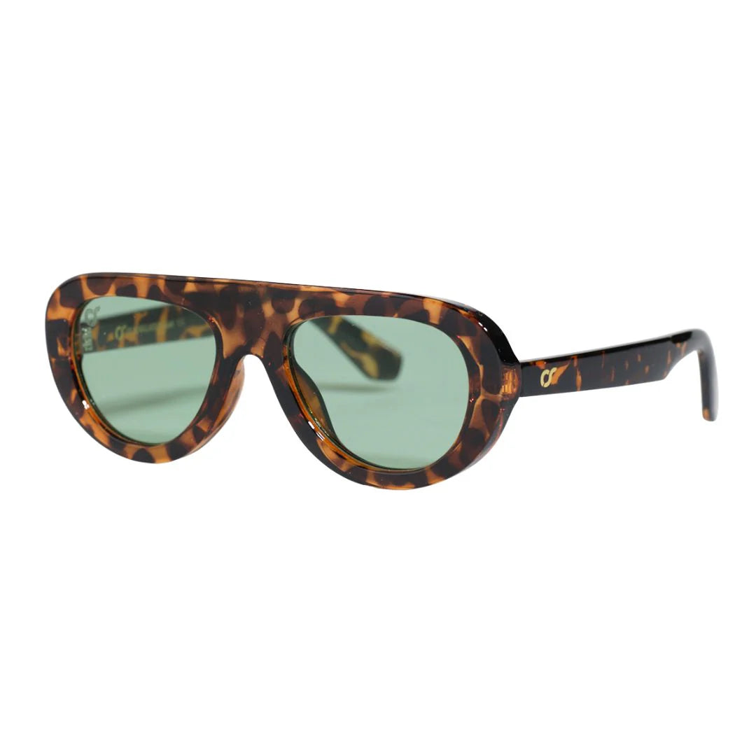 OS Sunglasses Kids Lima Leopard Brown Verde