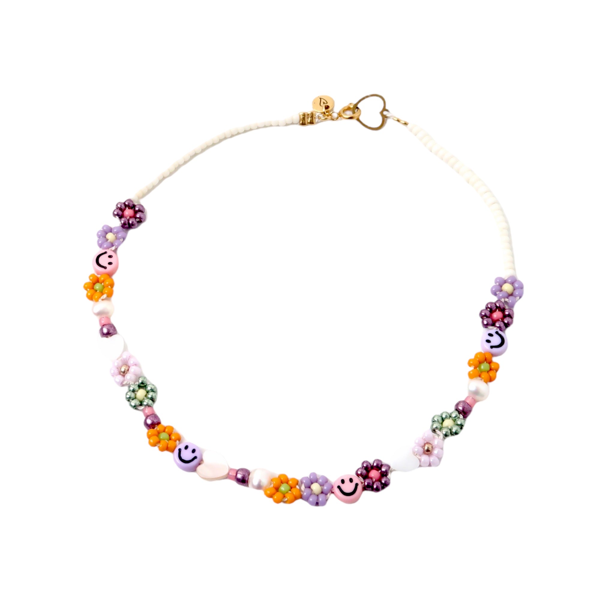 Love Issue Shortie Daisy Smiley Ketting