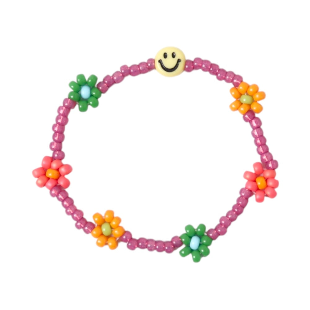 Love Issue Bracelet Smiley Plum T1