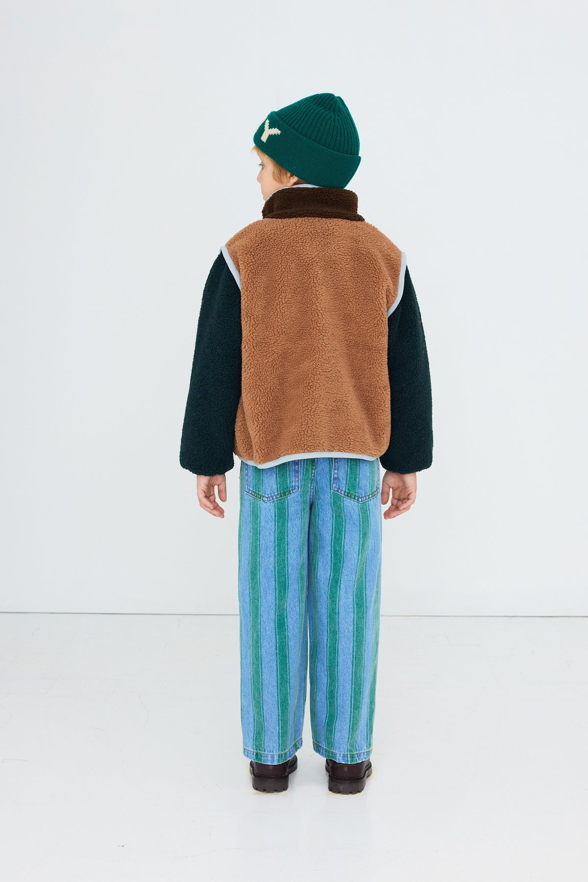 Tiny Cottons Color Block Sherpa Jacket
