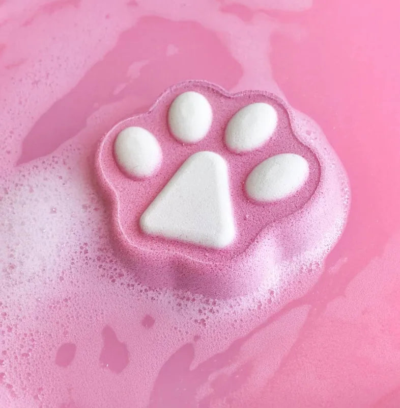 Inuwet Bath Bruisballen 4-Pack Kattenpootjes