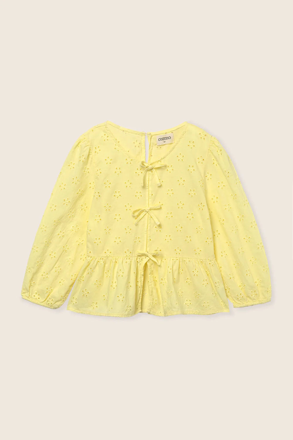 My Little Cozmo Almak Yellow Embroidery Blouse