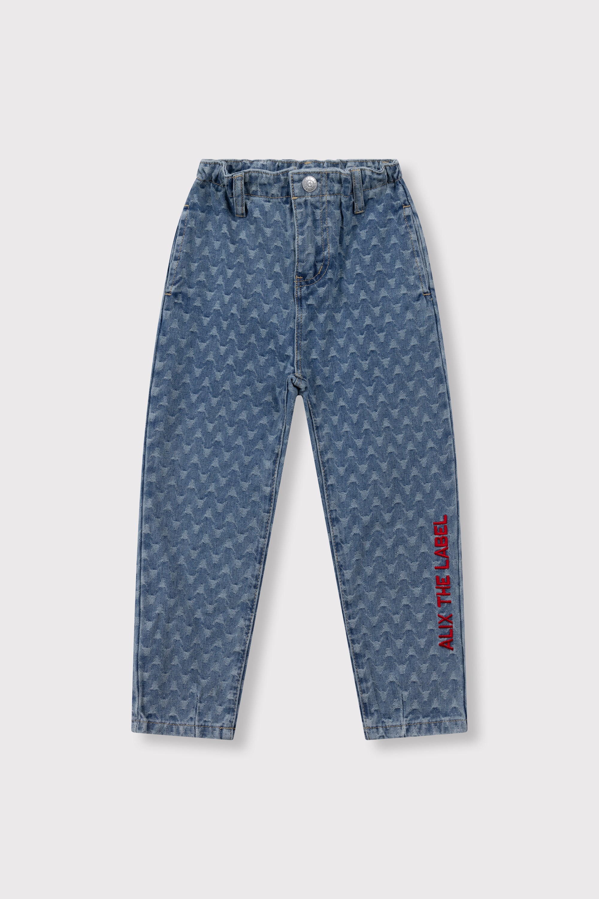 Alix Mini Woven Tapered Bull Denim Pants