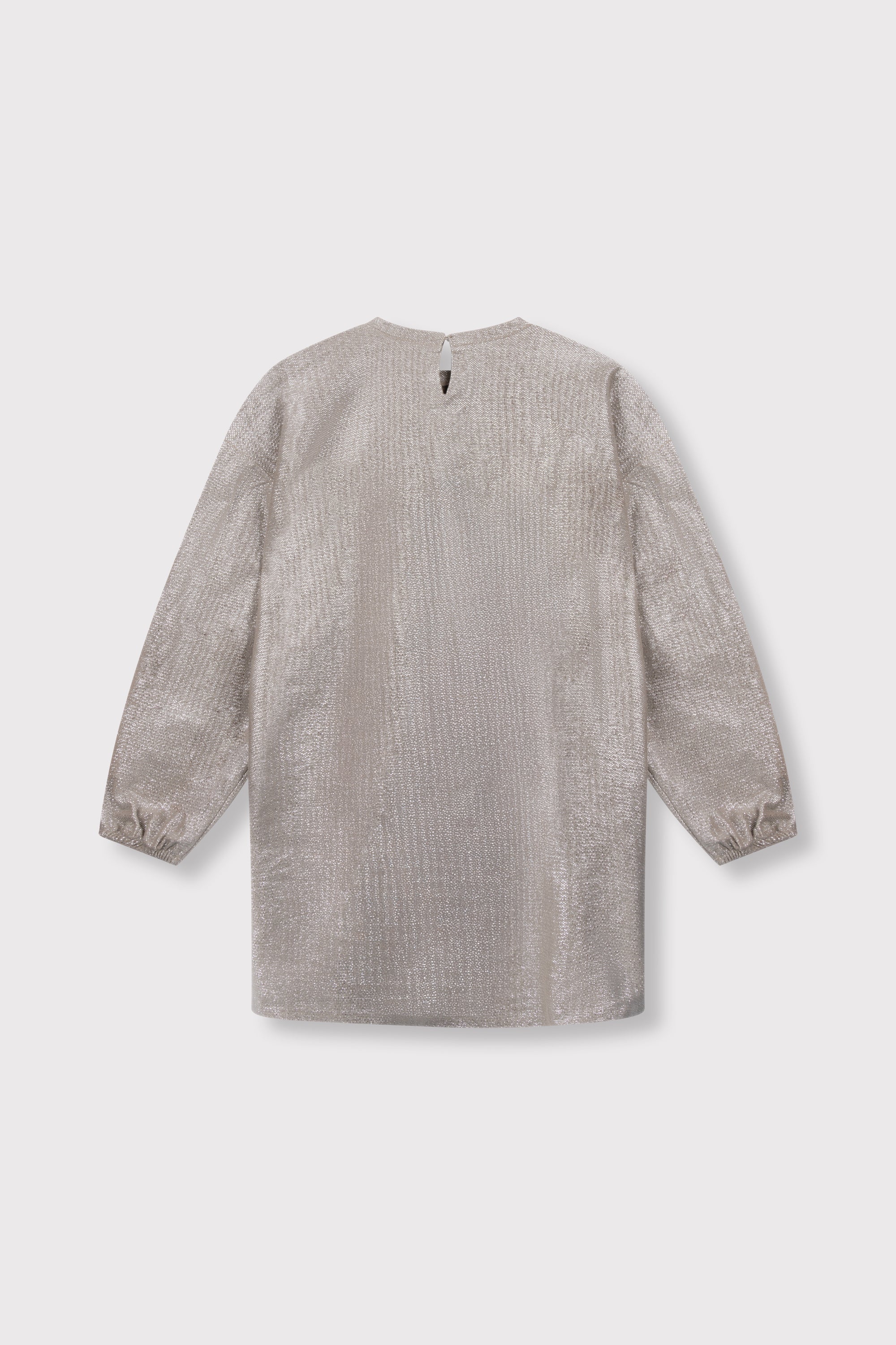 Alix Mini Knitted Silver Dress Girls