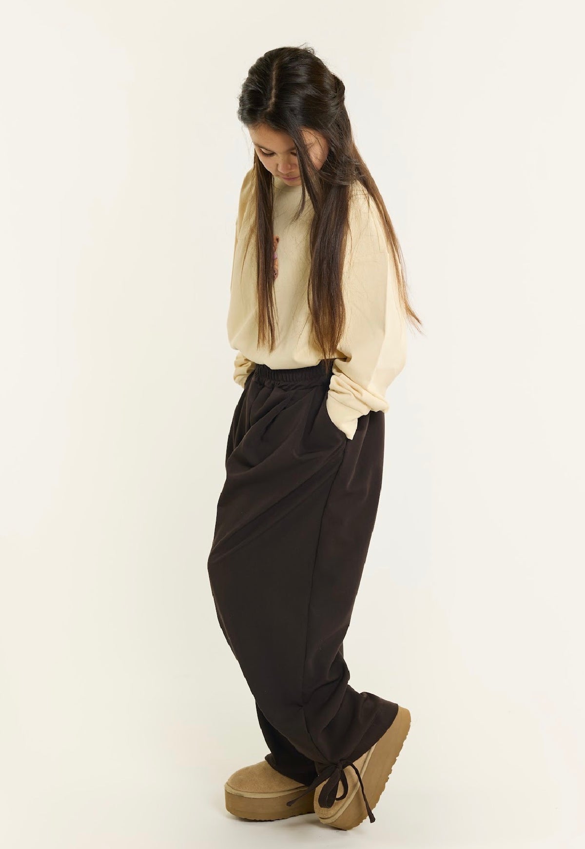 Salty Stich Pantalon bruin