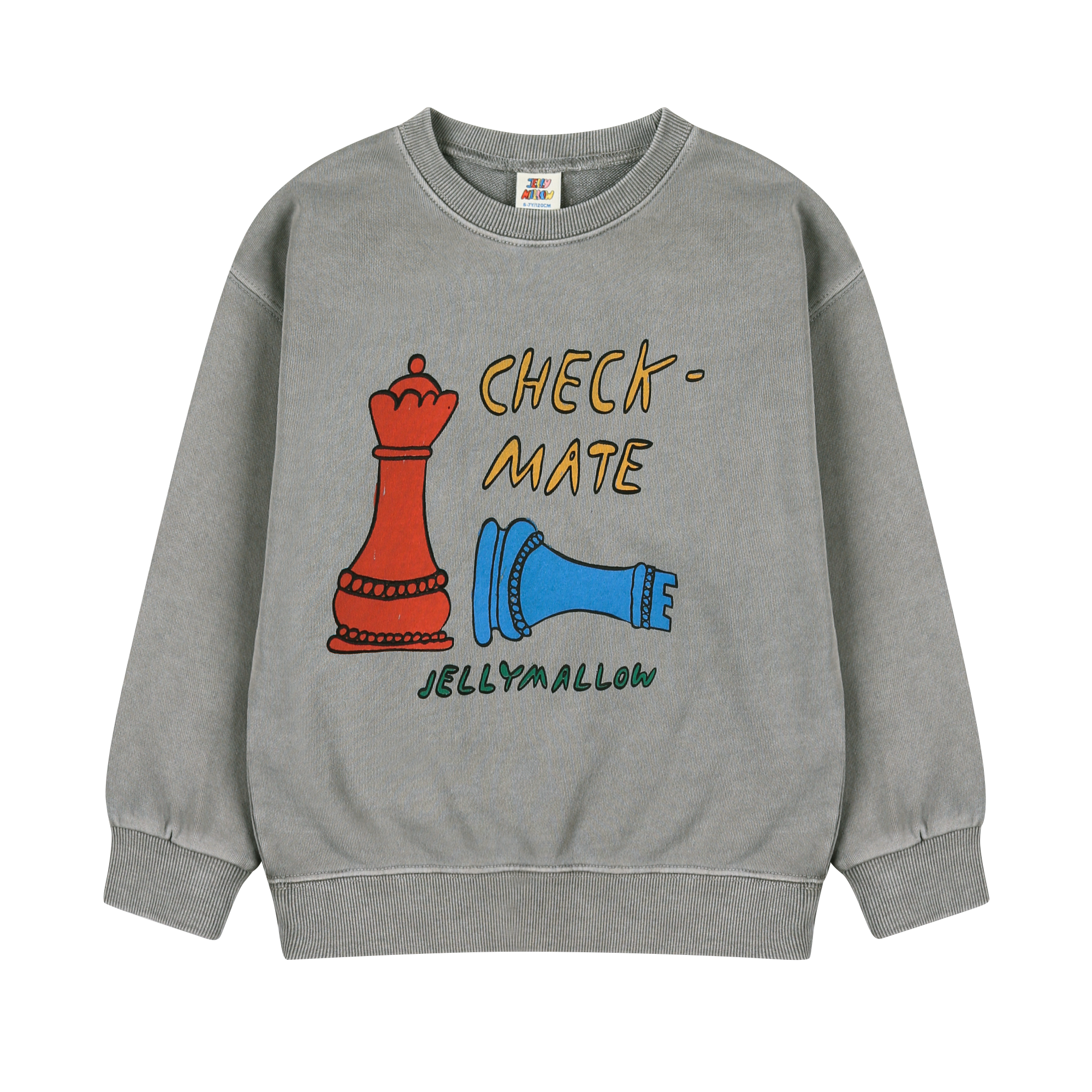 Jelly Mallow Check Mate Pignment Sweatshirt