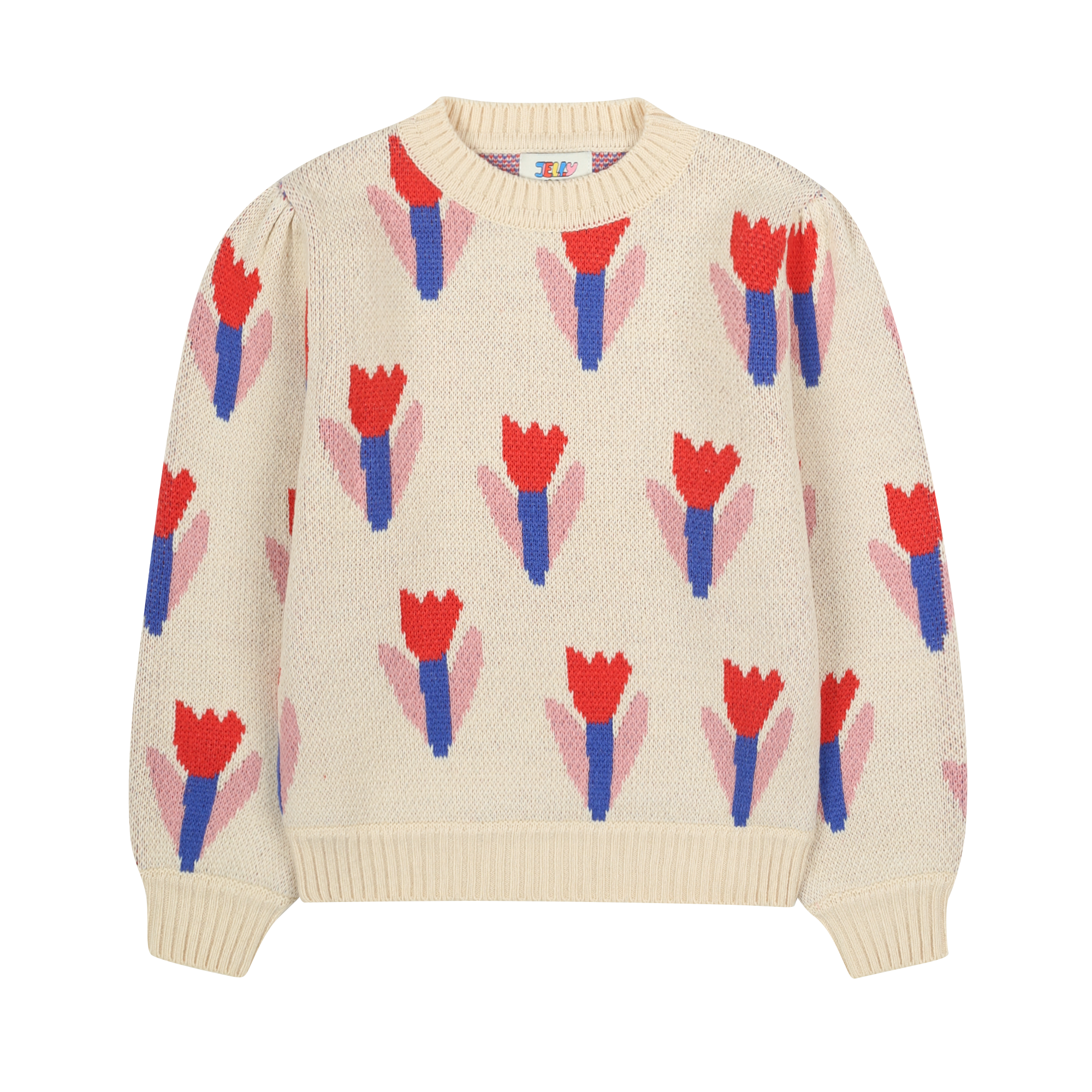 Jelly Mallow Tulip Puff Sweater