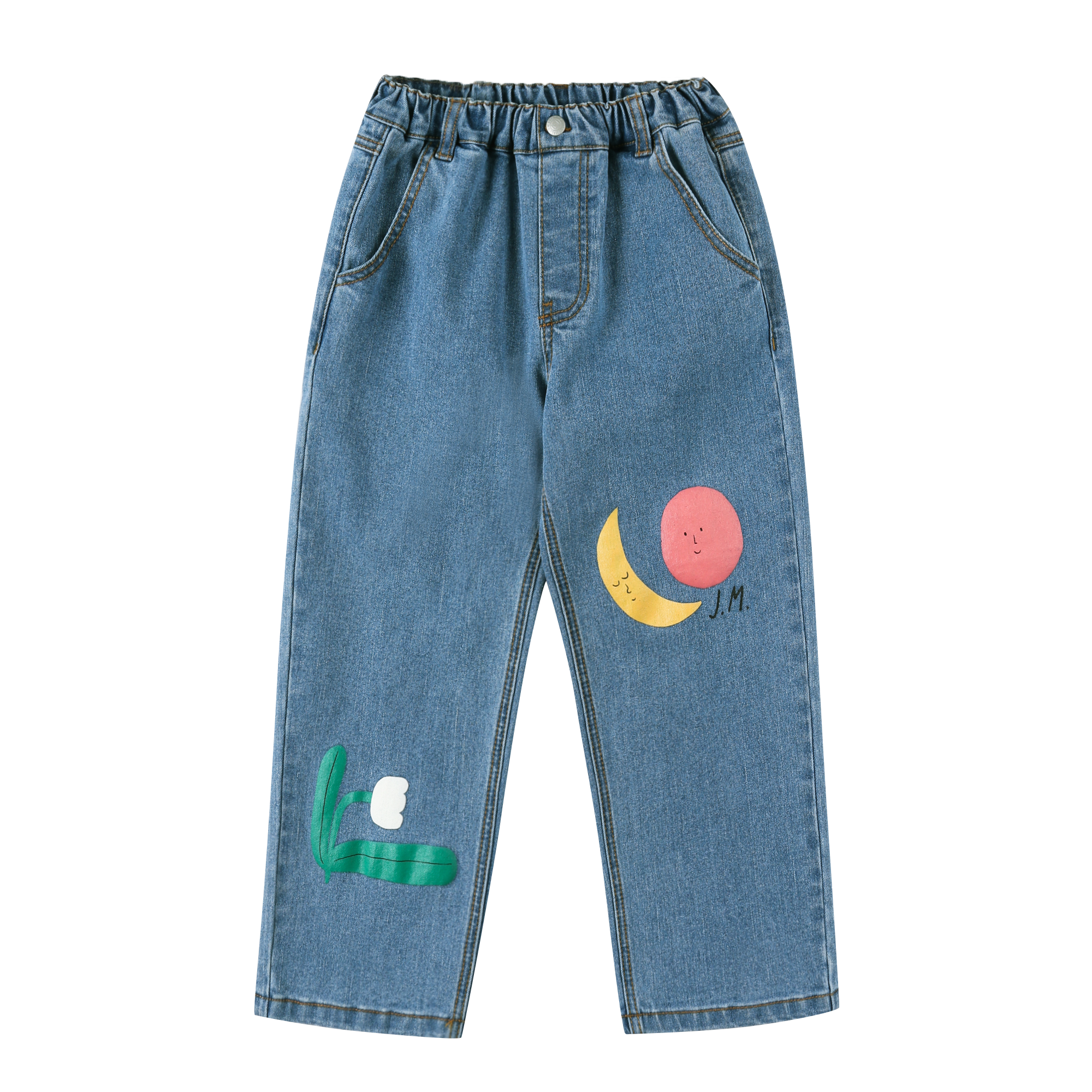 Jelly Mallow Colored Nature Denim Pants