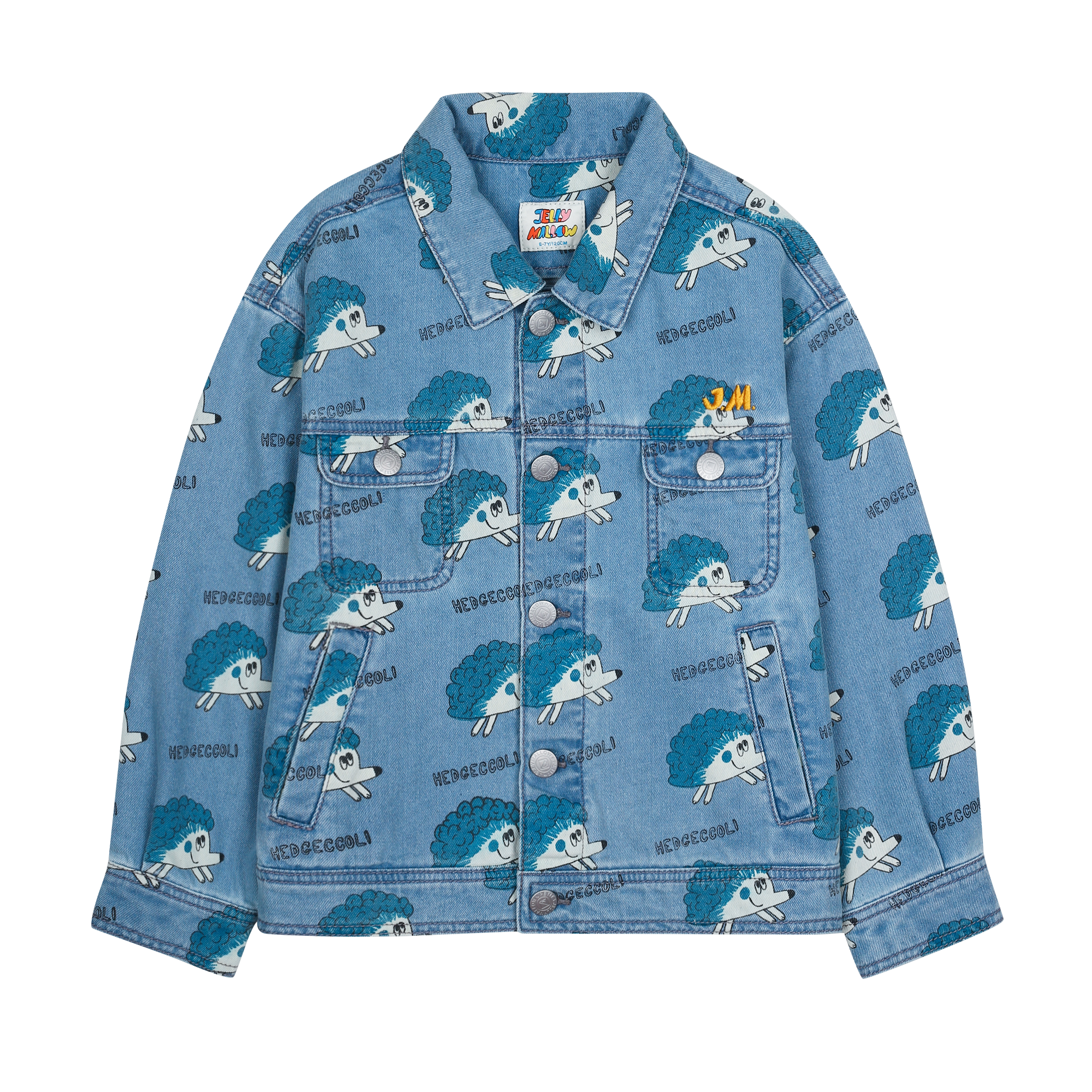 Jelly Mallow Hedgehog Denim Jacket