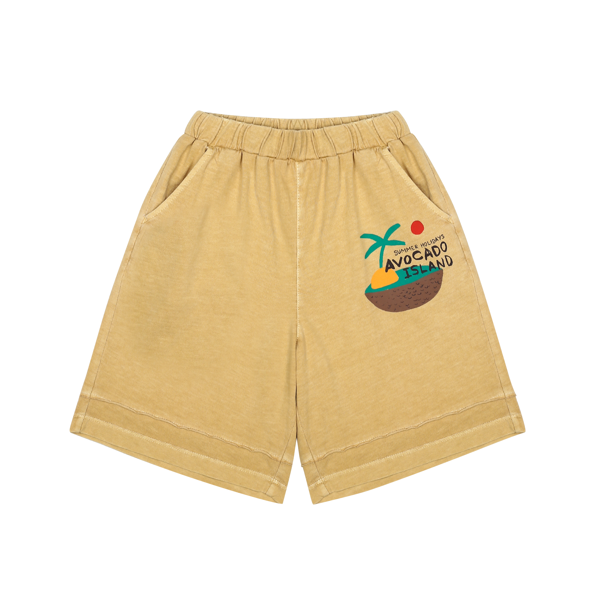 Jelly Mallow Avocado Island Pigment Shorts