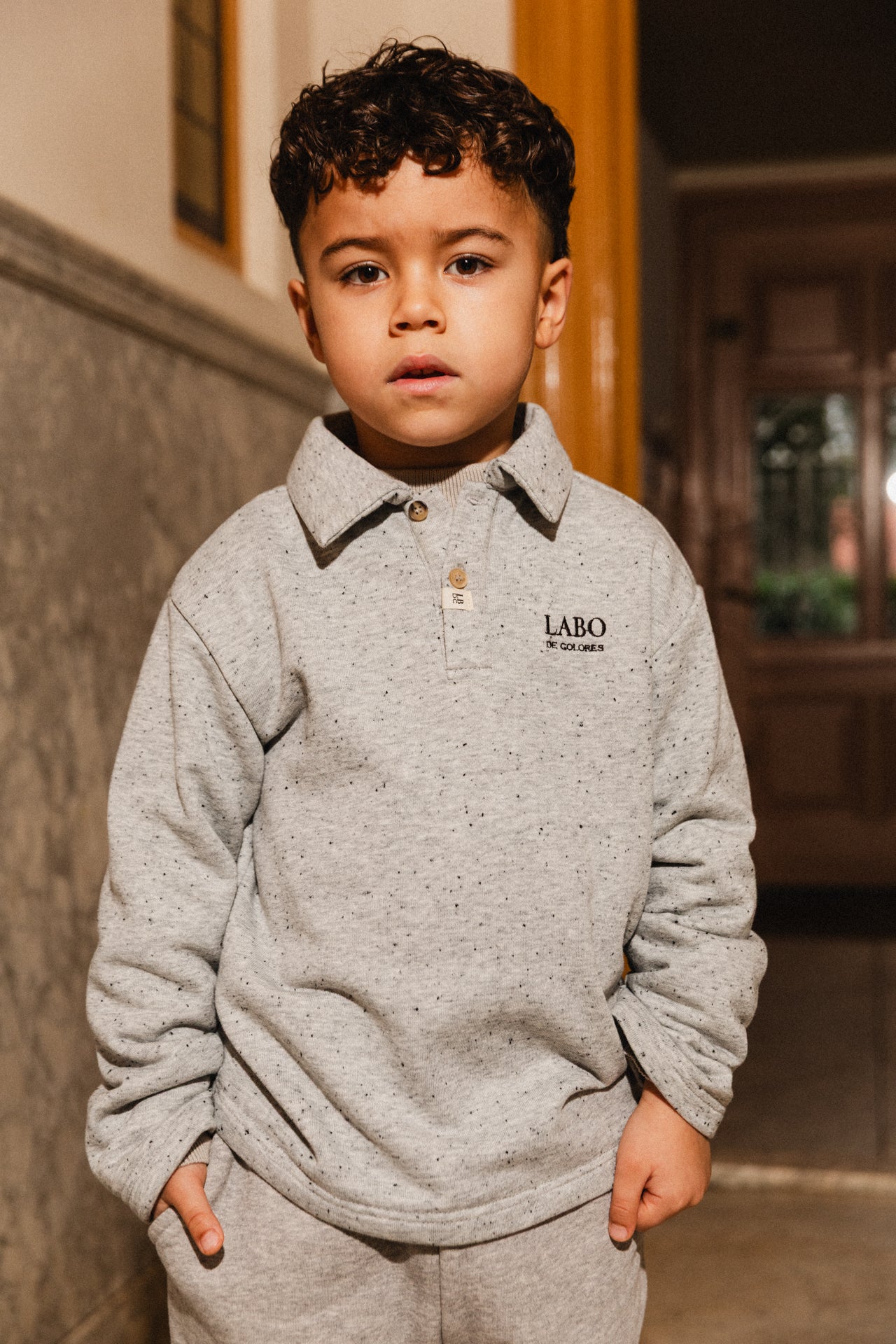 Labo De Colores Lino Polo Grey Multicolor