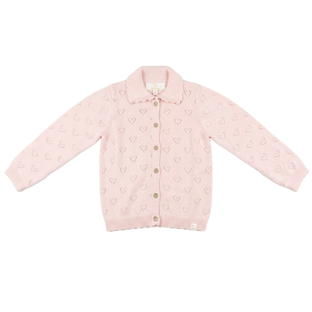 LRDM Petits Fennie Cardigan Pearl Pink