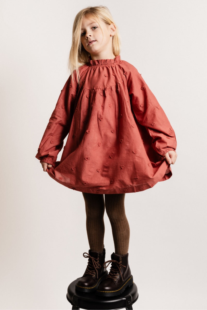 Baje Studio Layoux Red Maroon Jurk
