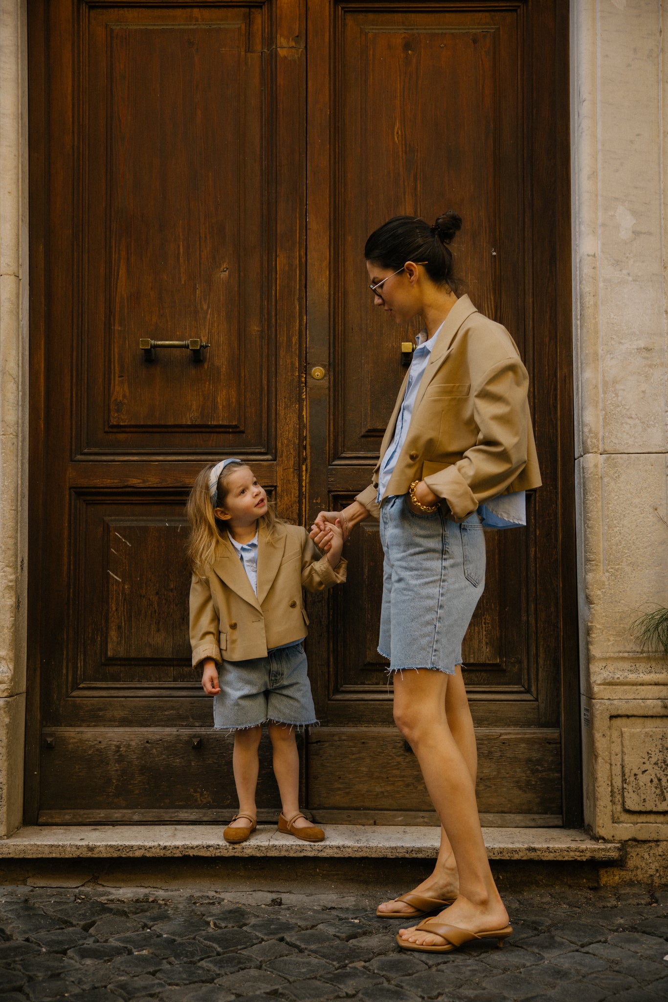 Charlie Petite Rosie Blazer Mom X Mini Camel: Girls