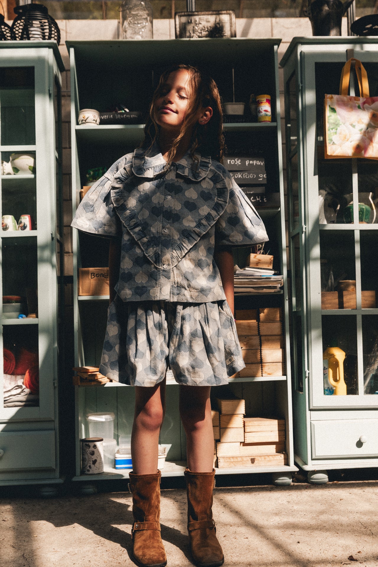 Labo De Colores Laila Blouse Blue Denim Light