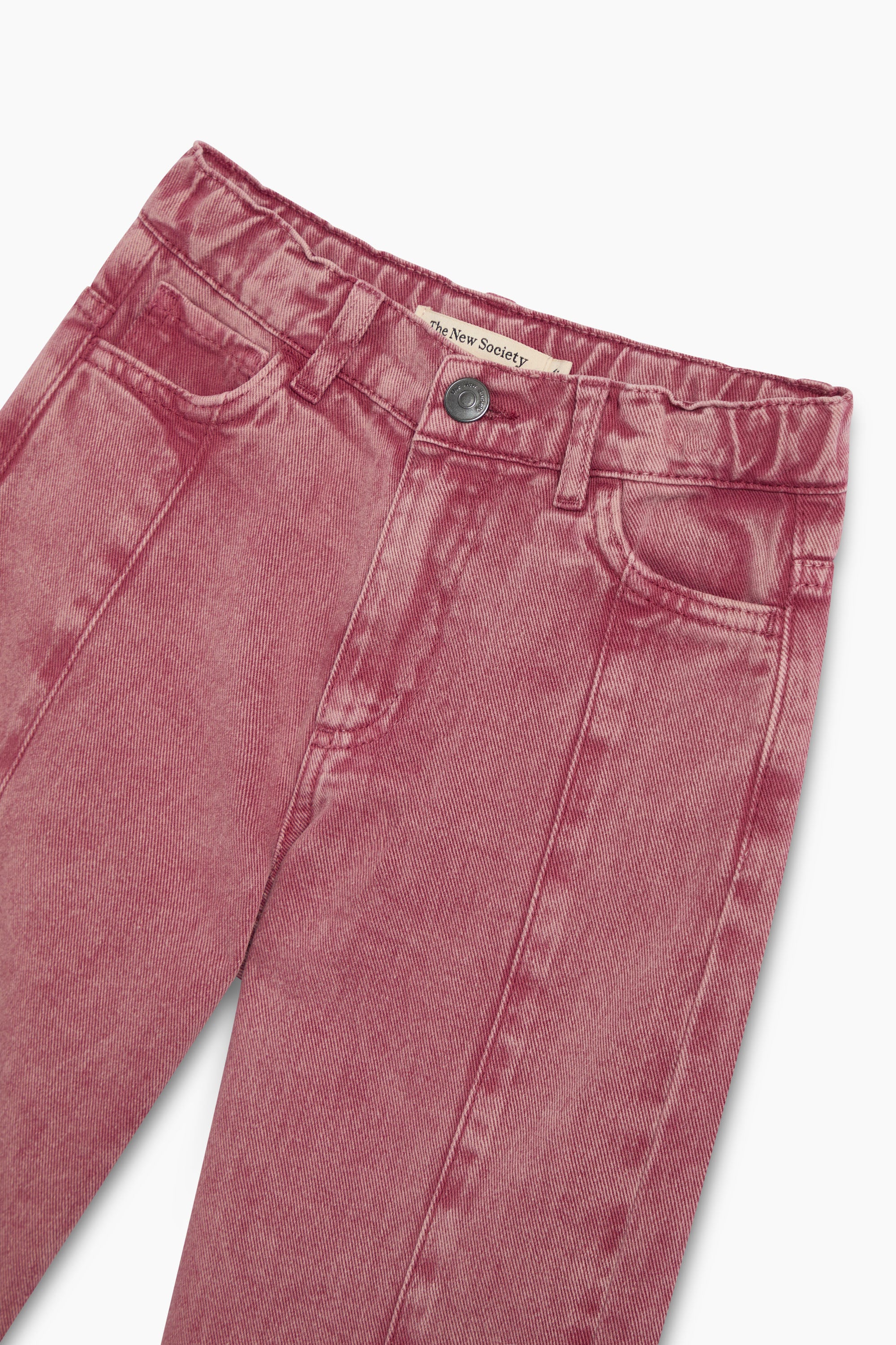 The New Society Denim Wide Leg Pants Winetasting
