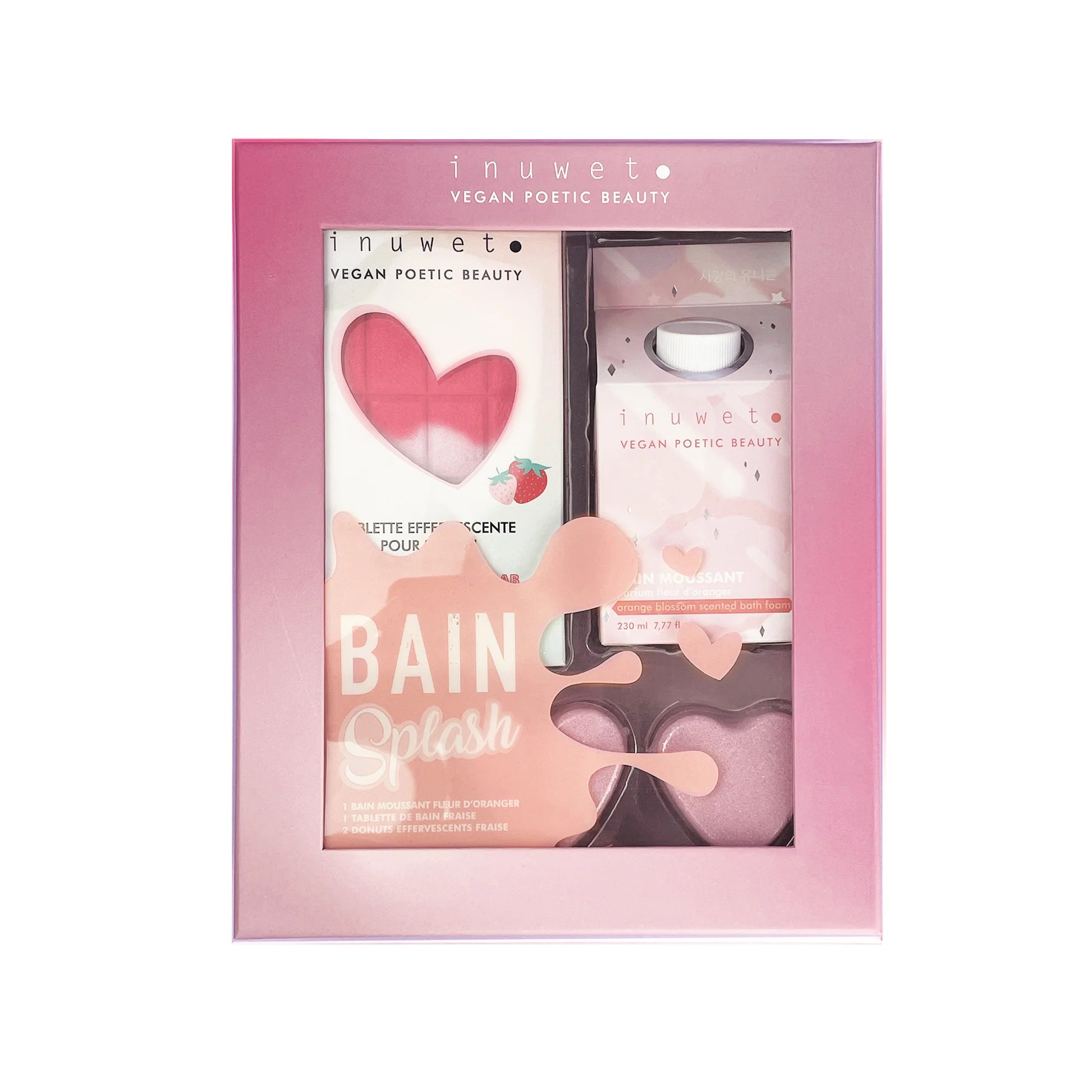 Inuwet Bath Set Splash Strawberry set