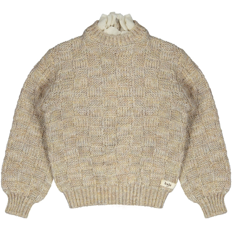 Baje Studio Velan Trui Sand Melange Multi col.
