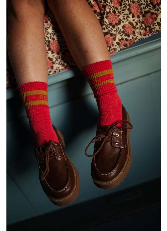 Petit Blush Sport Socks Raspberry/Moss