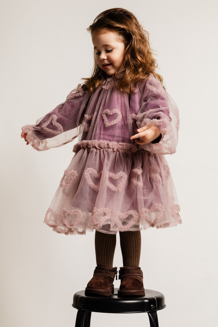 Baje Studio Camberlya Purple Plum Jurk
