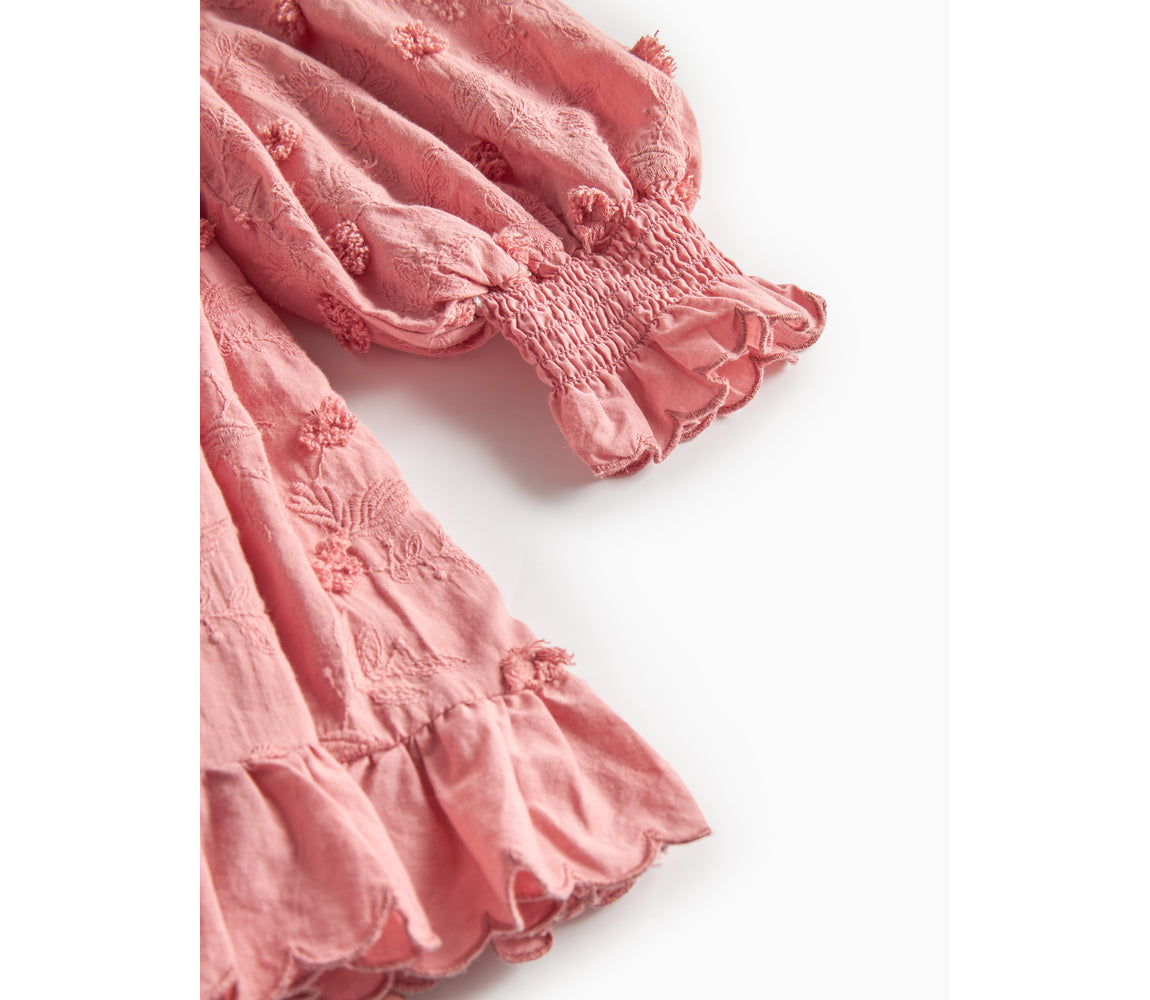 Marmar Copenhagen Dipa Embroidery Dress Pink Delight