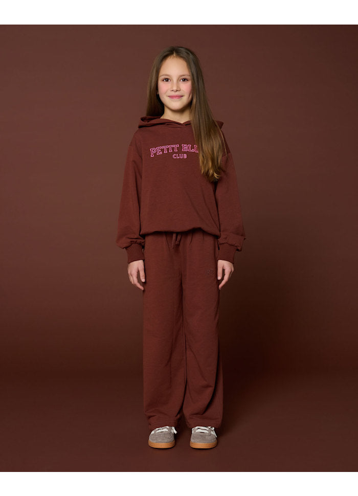 Petit Blush Hooded Sweater Brown