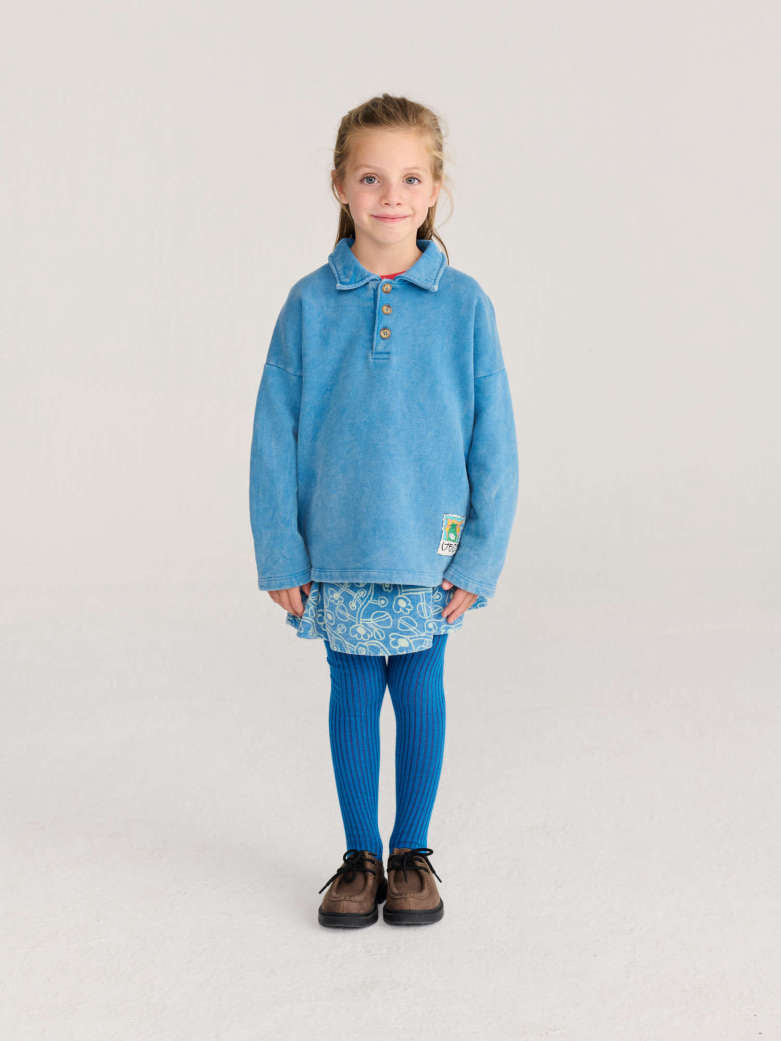 Bobo Choses Beast Tag Polo Sweatshirt