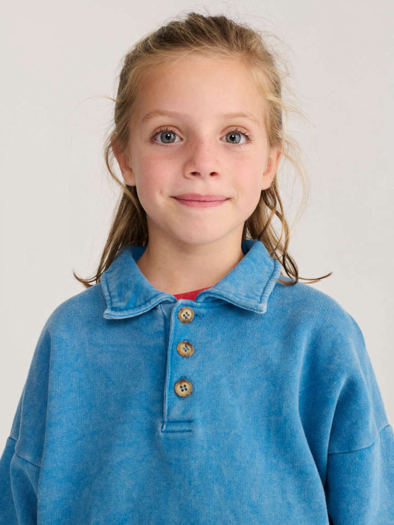 Bobo Choses Beast Tag Polo Sweatshirt