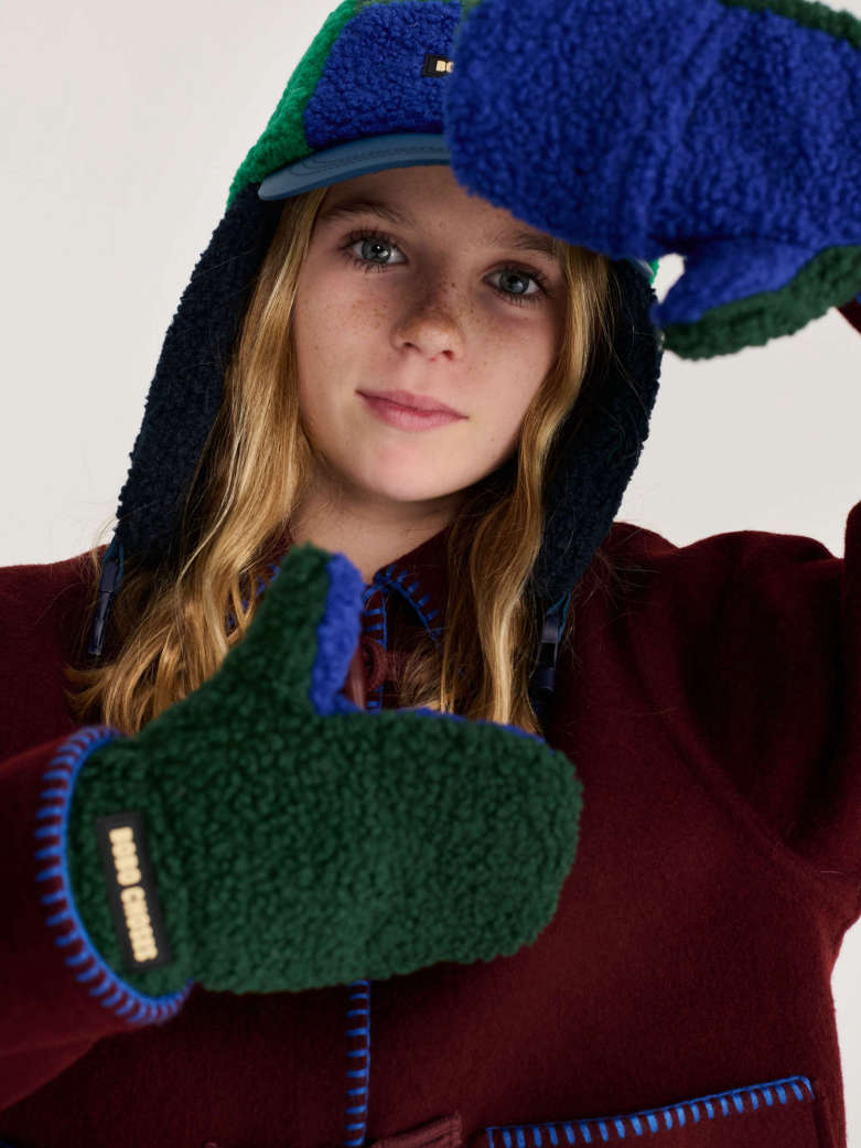 Bobo Choses Color Block Sheepskin Wanten