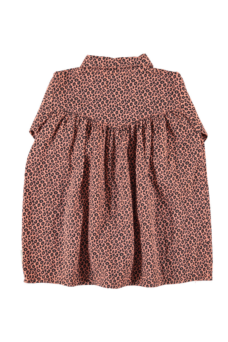 Piupiuchick Short Dress Pink W/ Animal Print