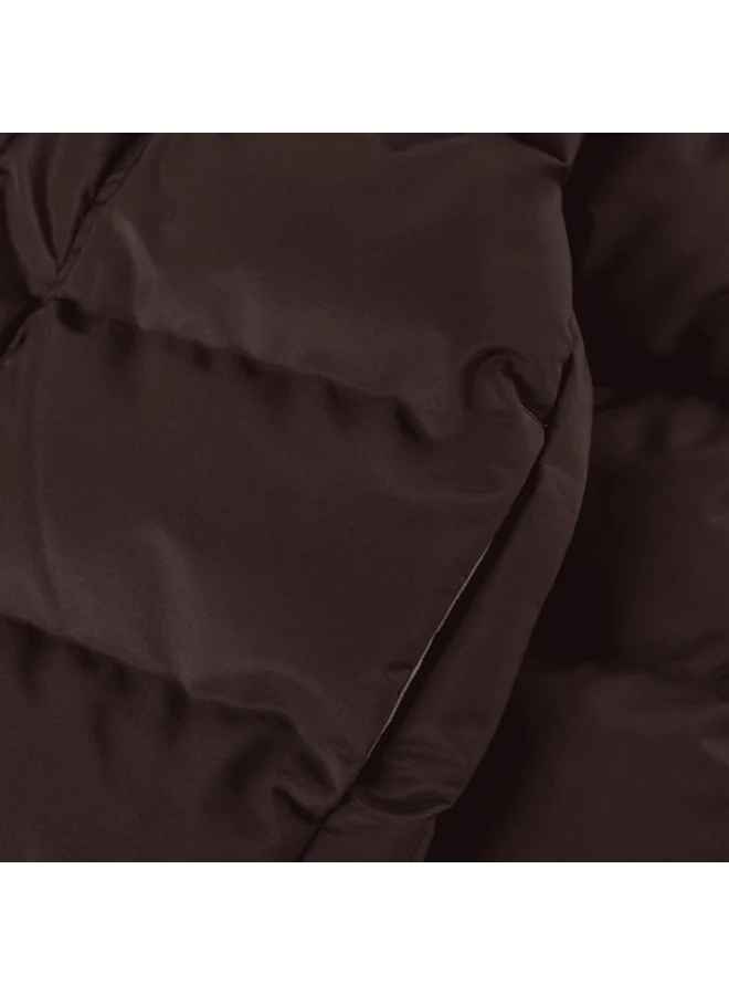 Enfant Jacket Quilt,Solid Coffee Bean