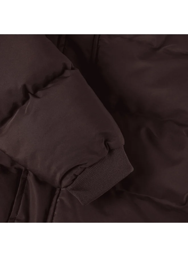 Enfant Jacket Quilt,Solid Coffee Bean