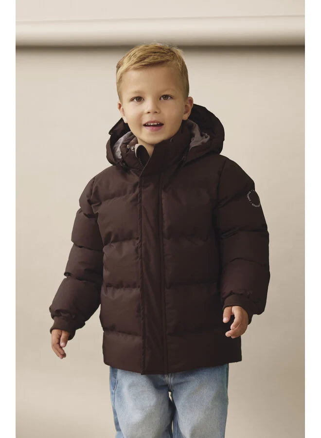 Enfant Jacket Quilt,Solid Coffee Bean