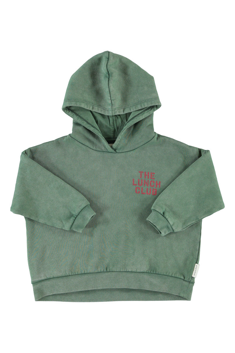 Piupiuchick Hoodie Green W/ Apple Print
