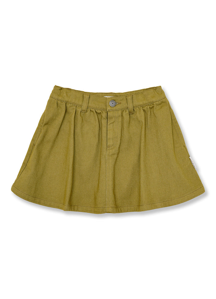 Petit Blush Mini Skirt Khaki