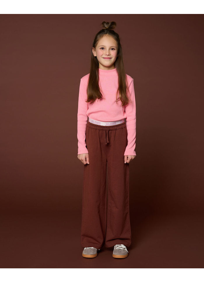 Petit Blush Rib Turtle Neck Rose