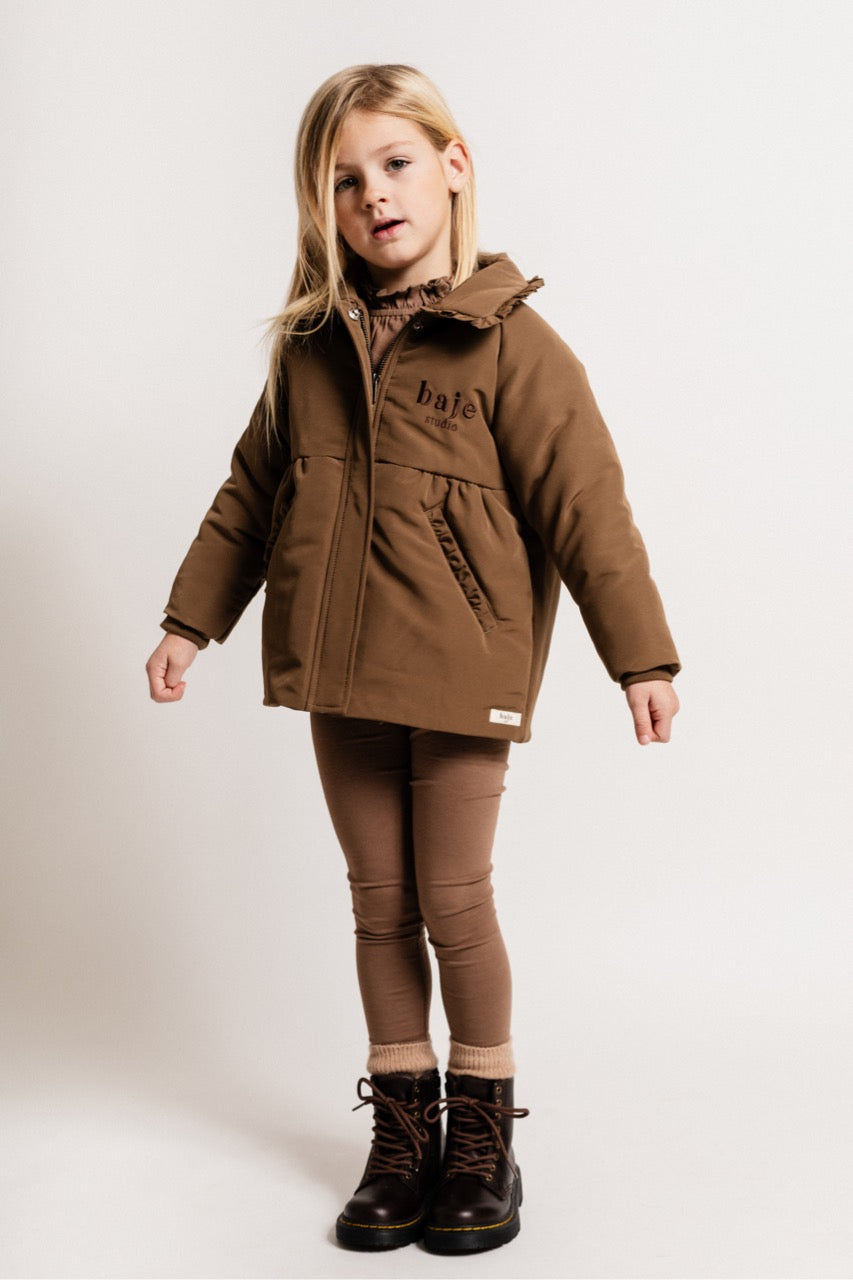 Baje Studio Louise Brown Cacao Winterjas