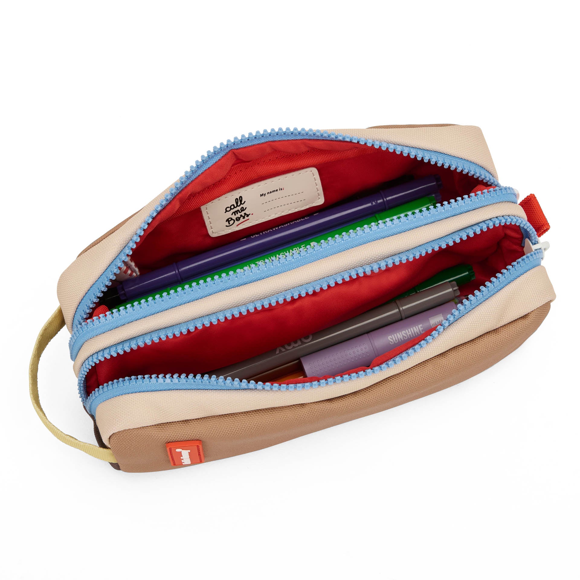 Hello Hossy School Etui Walnut