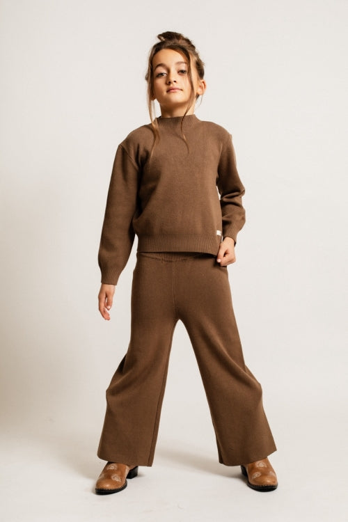 Baje Studio Maggia Brown Cacao Knit Jogger