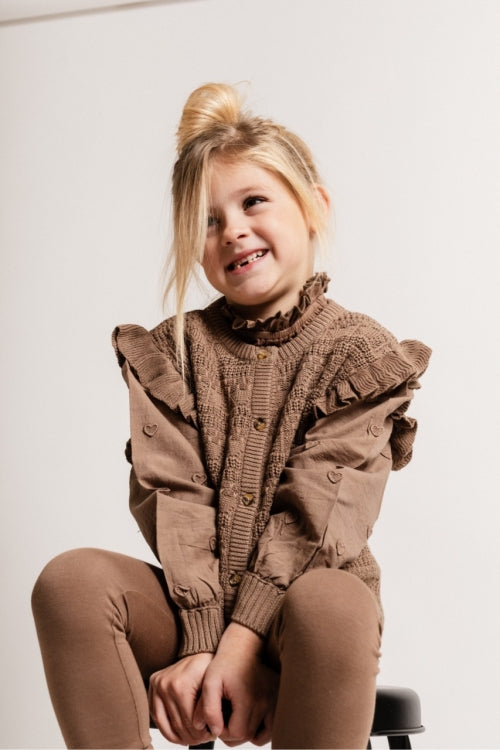 Baje Studio Morgins Brown Cacao vest