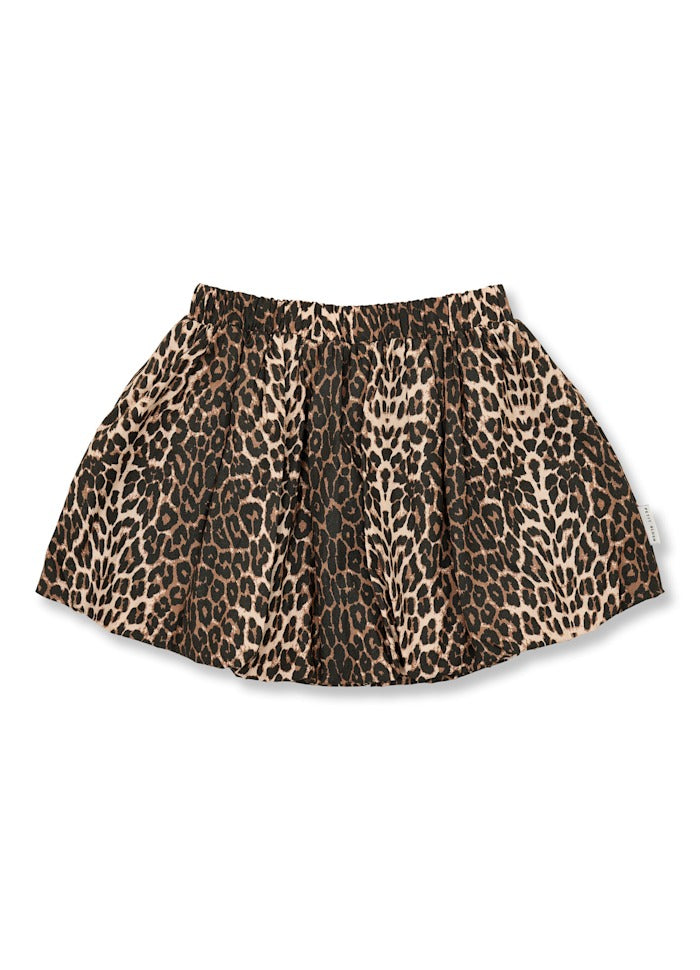 Petit Blush Ballon Skirt Leopard AOP