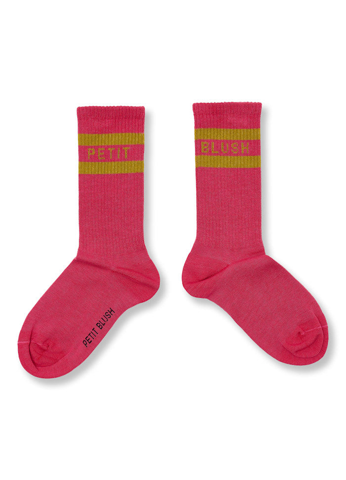 Petit Blush Sport Socks Raspberry/Moss