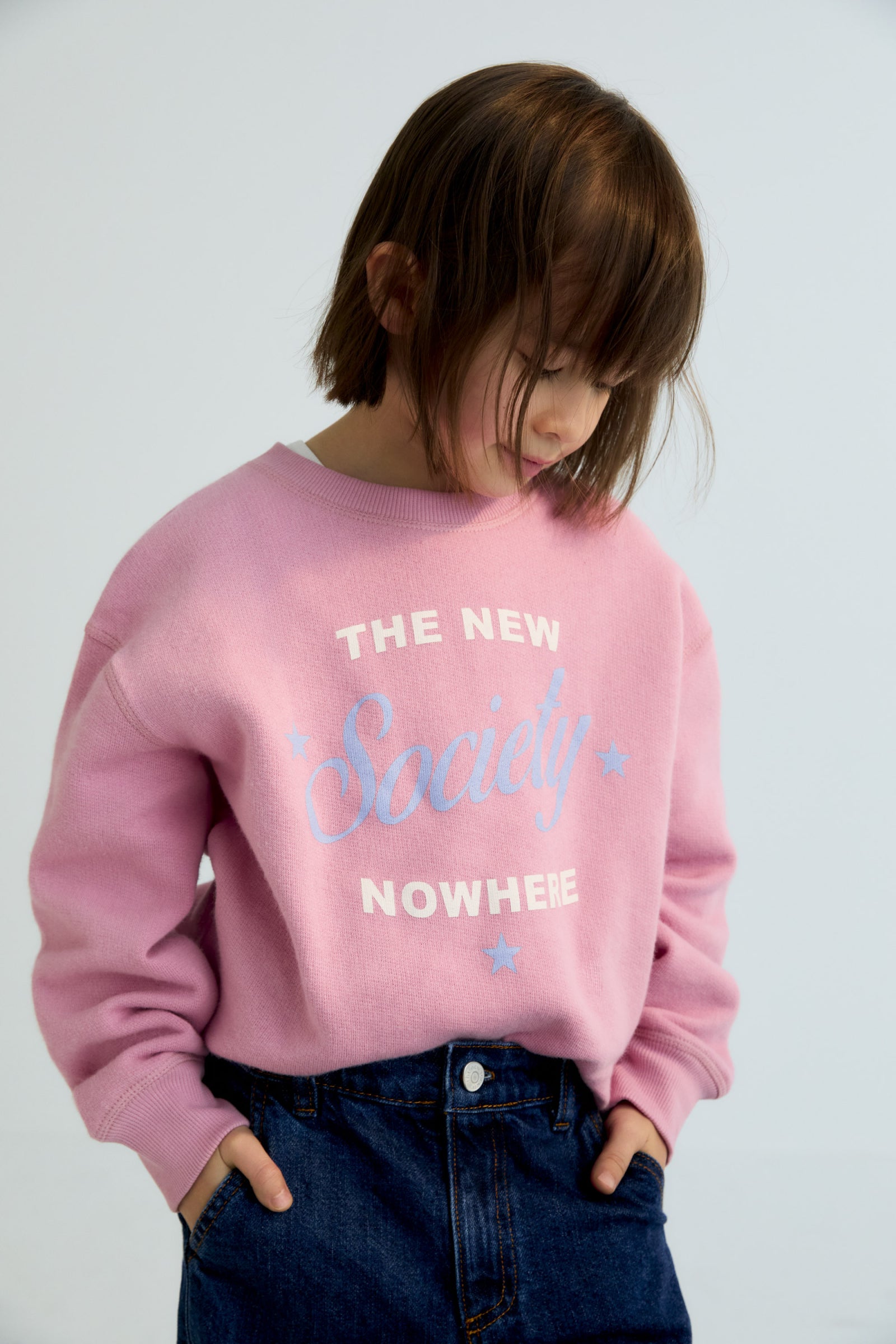 The New Society Molly Sweatshirt Dream Blush